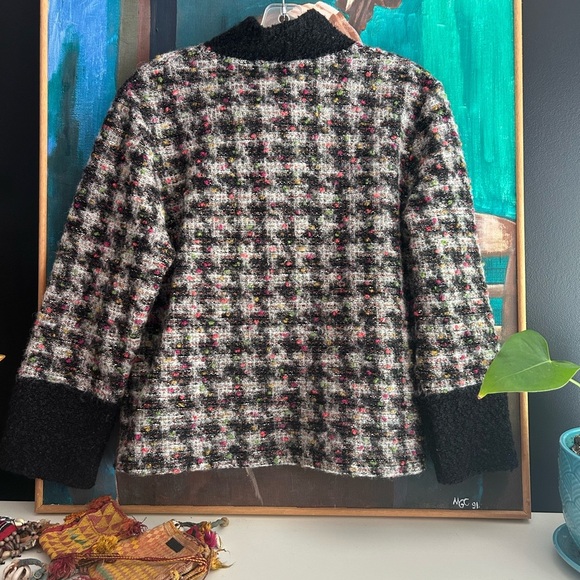 Tub Design Vintage Black and Pink Checkered Blazer M - Picture 9 of 16